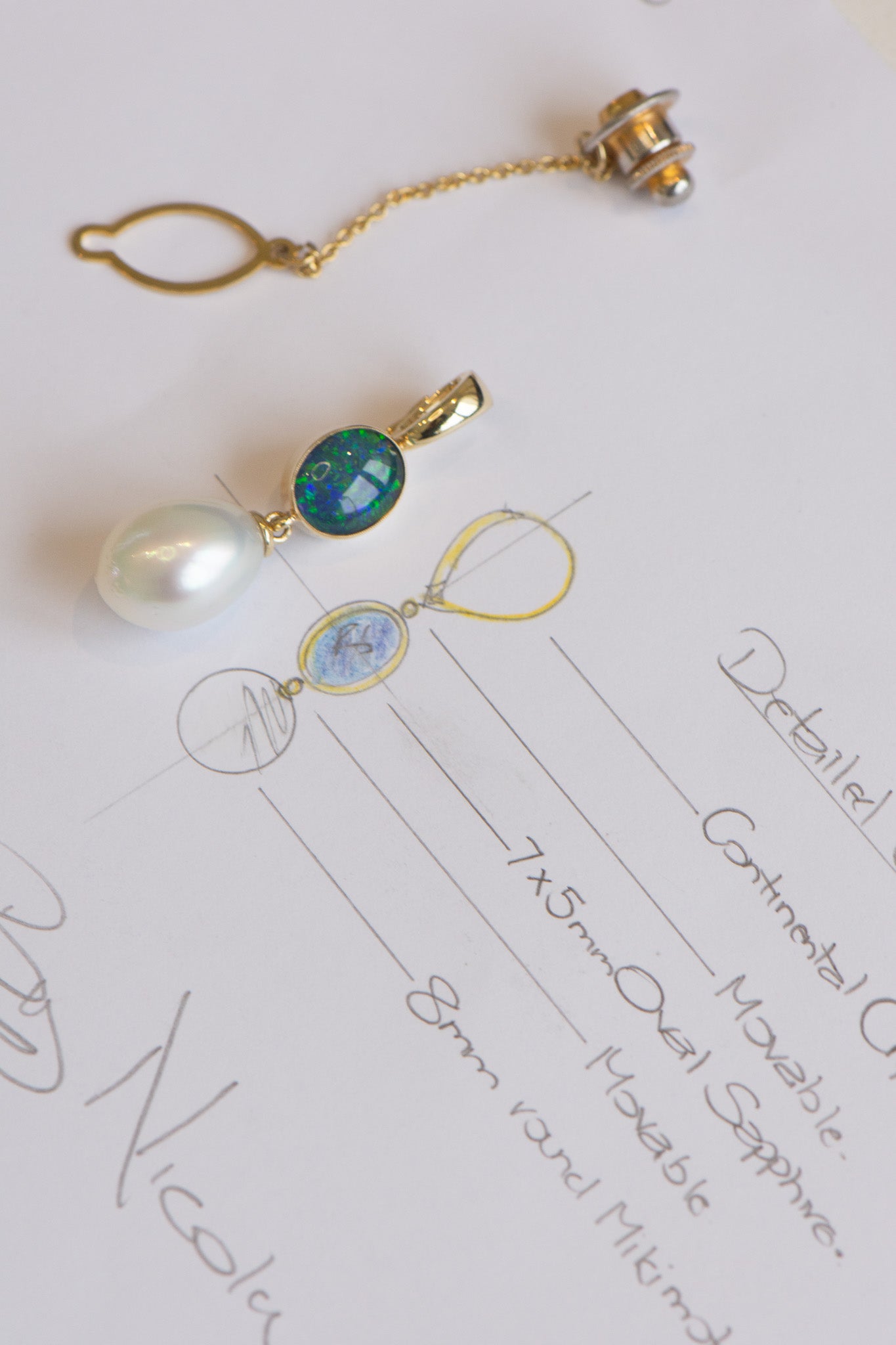 Remodelling Heirlooms - Honouring Her Father: Vicki’s Opal Tie Pin Reimagined
