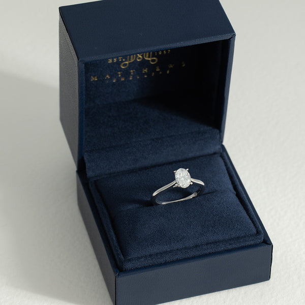Helena | 1ct Oval Natural Diamond Engagement Ring
