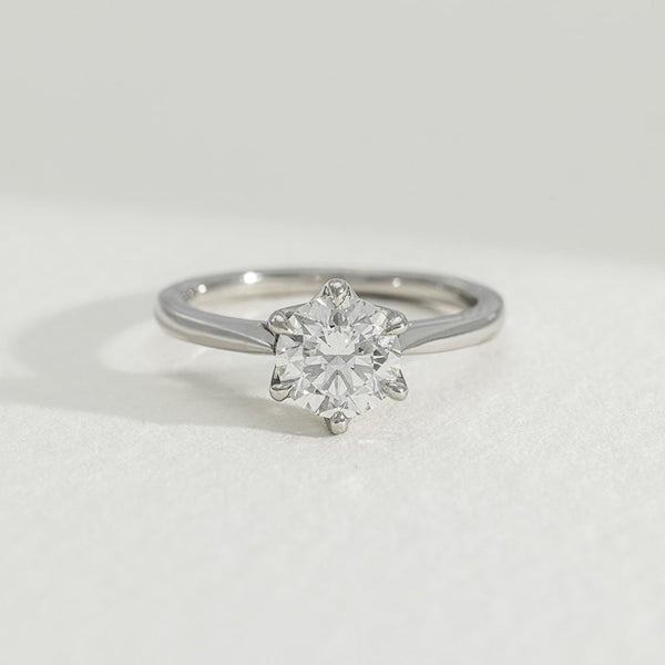 Dawn | 1ct Round Natural Diamond Engagement Ring