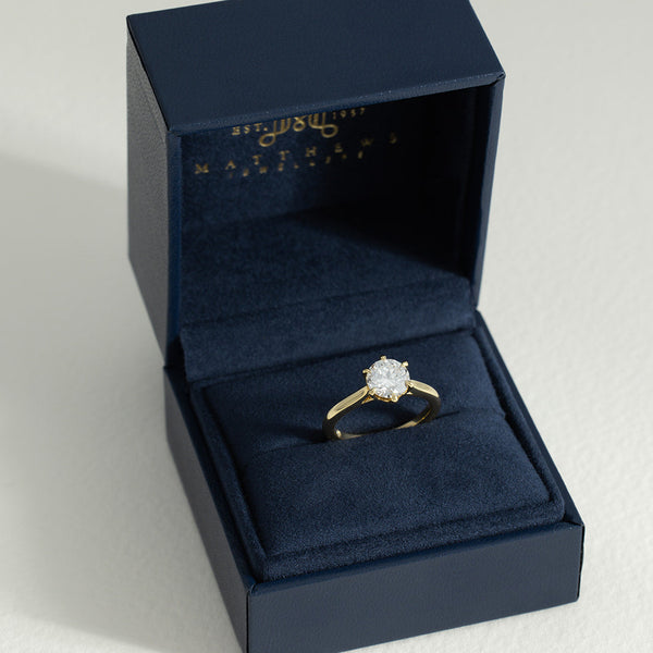 Dawn | 1.5ct Round Natural Diamond Engagement Ring