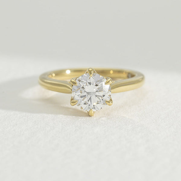 Dawn | 1.5ct Round Natural Diamond Engagement Ring