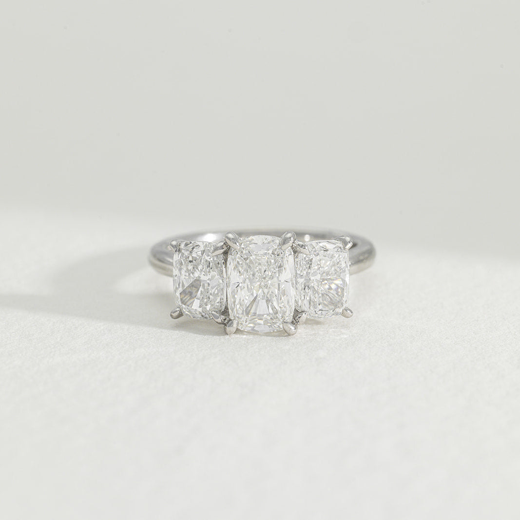 Gia | 3.5ct Elongated Cushion Lab Grown Diamond Engagement Ring