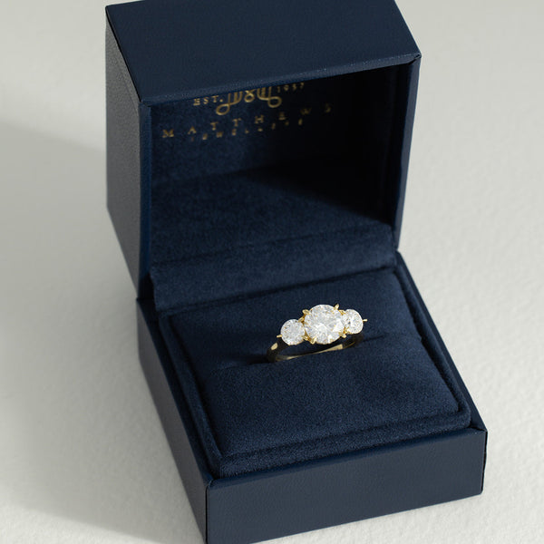 Laila | 3ct Round Lab Grown Diamond Engagement Ring