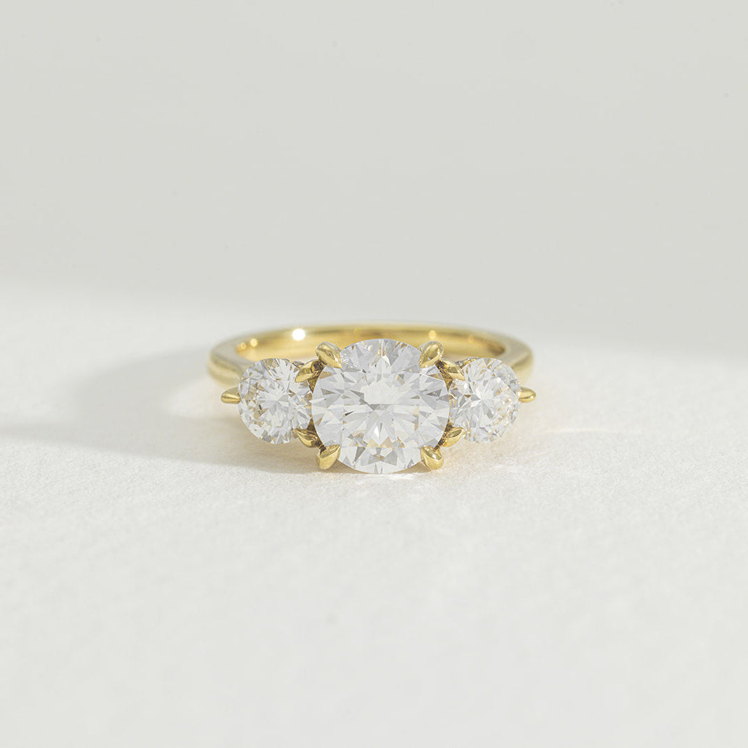Laila | 3ct Round Lab Grown Diamond Engagement Ring