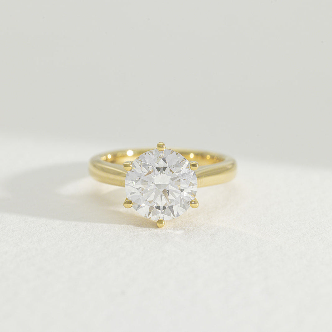 Dawn | 3ct Round Lab Grown Diamond Engagement Ring