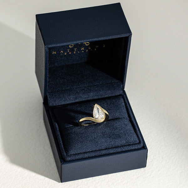 Lola | 2ct Pear Lab Diamond Engagement Ring