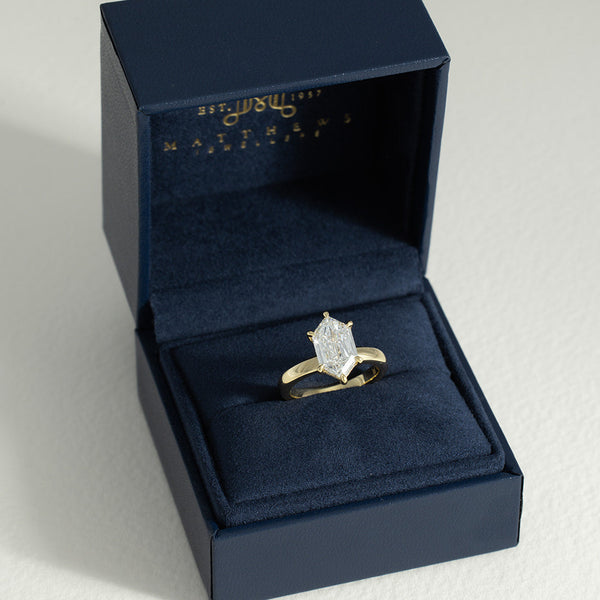 Azalea | 3.01ct Hexagon Lab Grown Diamond Engagement Ring