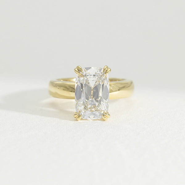 Emani | 4.17ct Old Mine Cushion Cut Lab Grown Diamond Engagement Ring