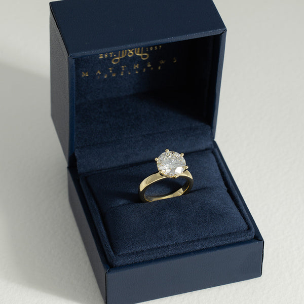 Dawn | 4ct Round Lab Grown Diamond Engagement Ring