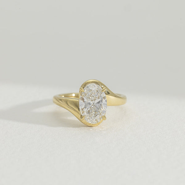 Lottie | 2ct Oval Lab Diamond Wrap Engagement Ring
