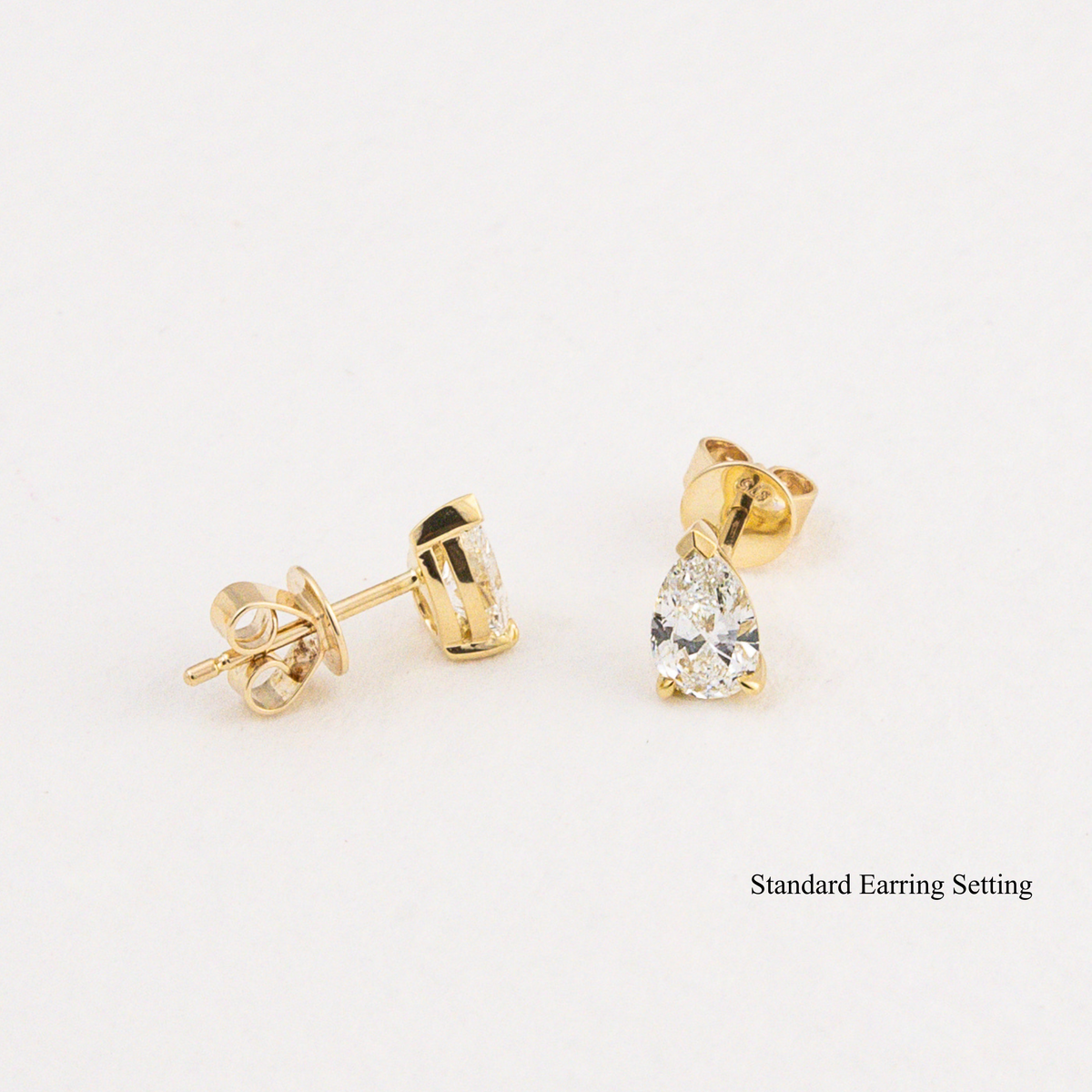 Pear Diamond Studs