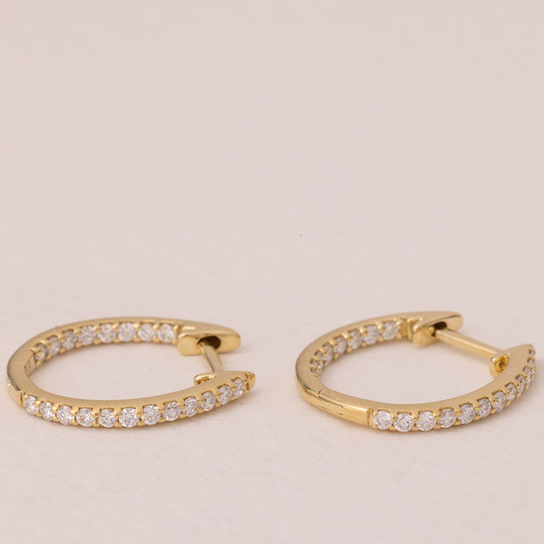 Inside Out Diamond Hoops