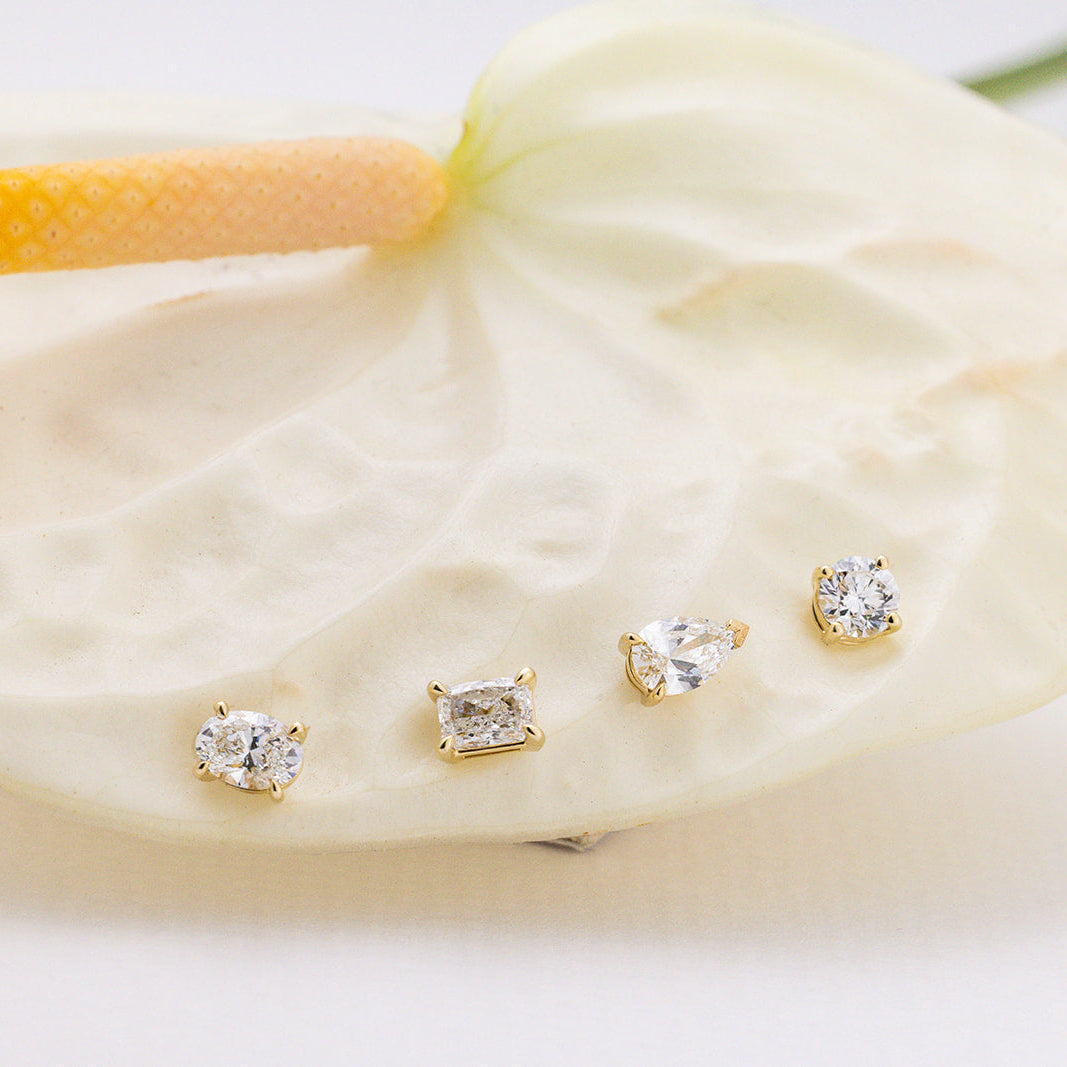 Radiant Diamond Studs