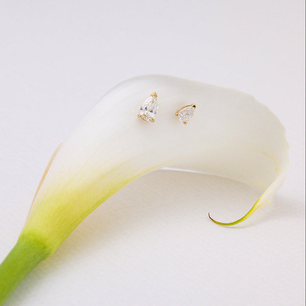 Pear Diamond Studs