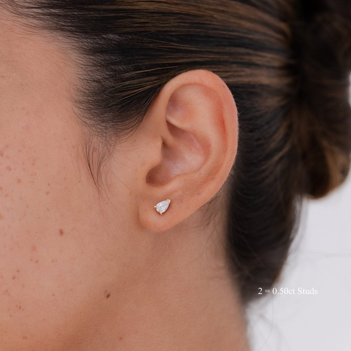Pear Diamond Studs