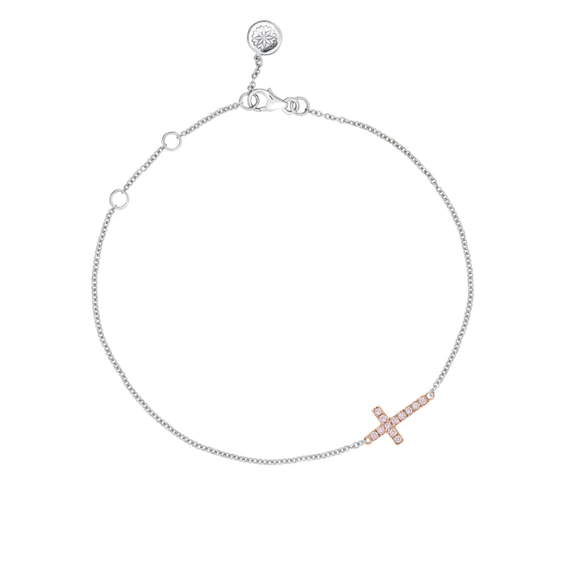 Blush Cross Bracelet - Matthews Jewellers