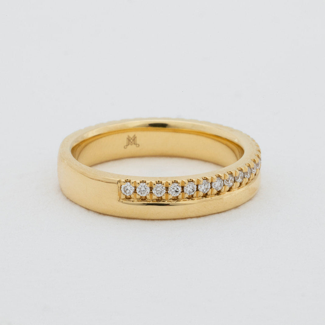 Clara | Lab Diamond Wedding Ring – Close-up styled view, Matthews Jewellers Newcastle