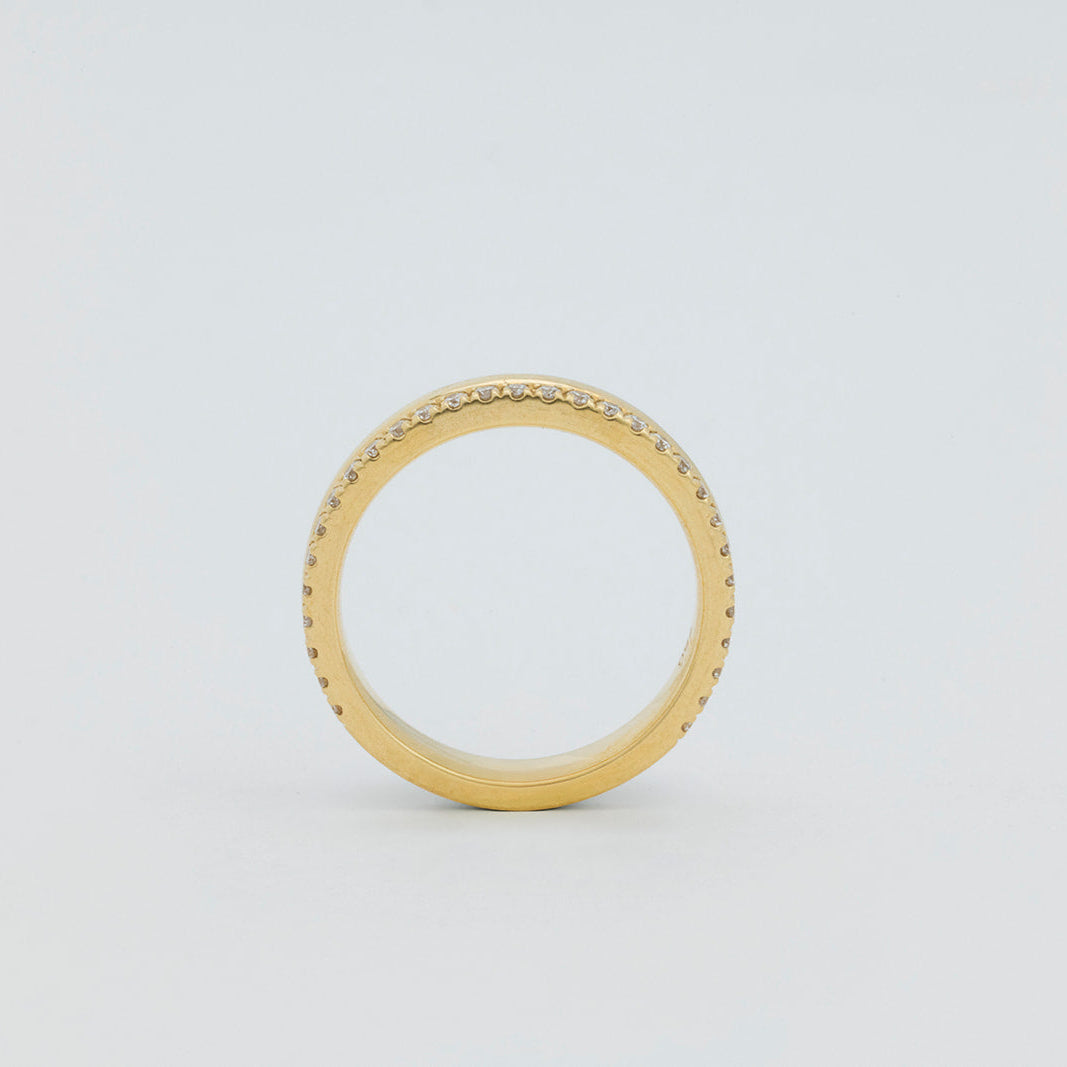 Clara | Lab Diamond Wedding Ring – Close-up styled view, Matthews Jewellers Newcastle