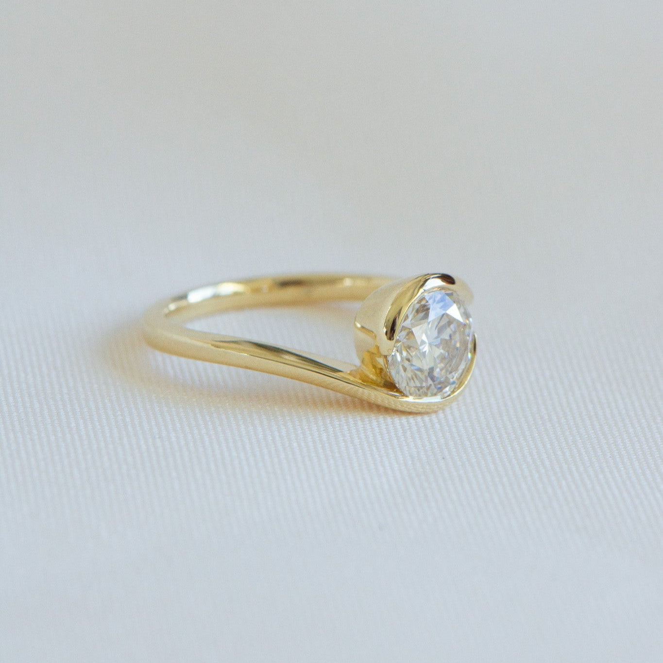 Round brilliant lab grown diamond engagement ring, Eva 1.53ct, IGI certified, Matthews Jewellers Newcastle