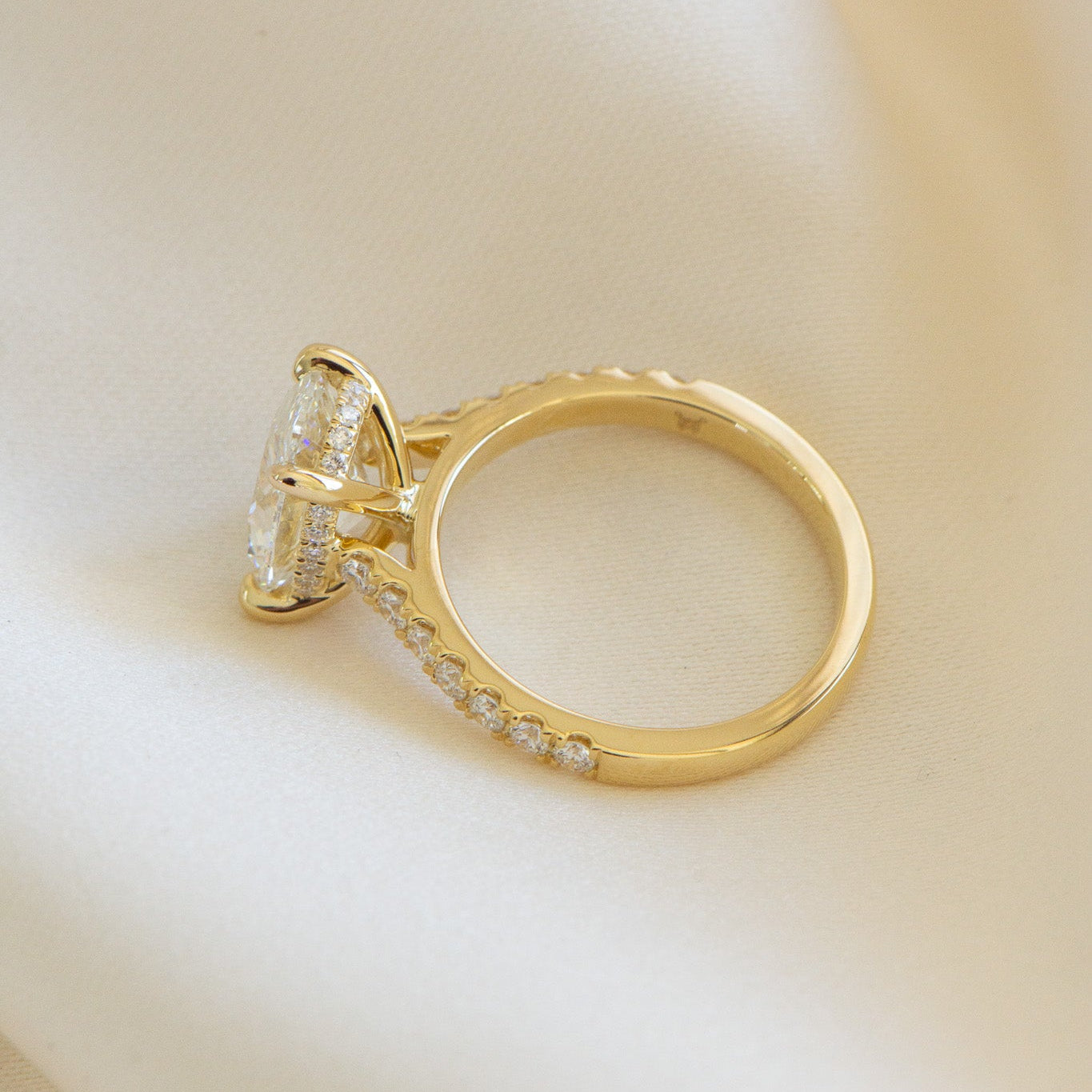 Helena | 3ct Oval Lab Diamond Engagement Ring – On hand view, Matthews Jewellers Newcastle