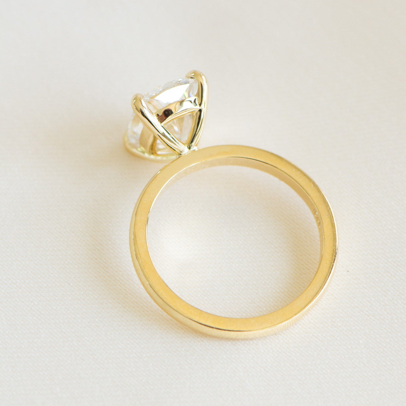 Elora 3.10ct elongated cushion lab grown diamond ring, IGI certified, Matthews Jewellers