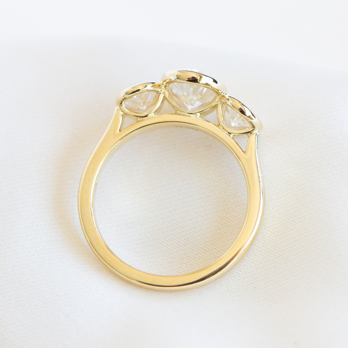 Mae | 2.2ct Lab Oval Diamond Engagement Ring – Close-up detail view, Matthews Jewellers Newcastle