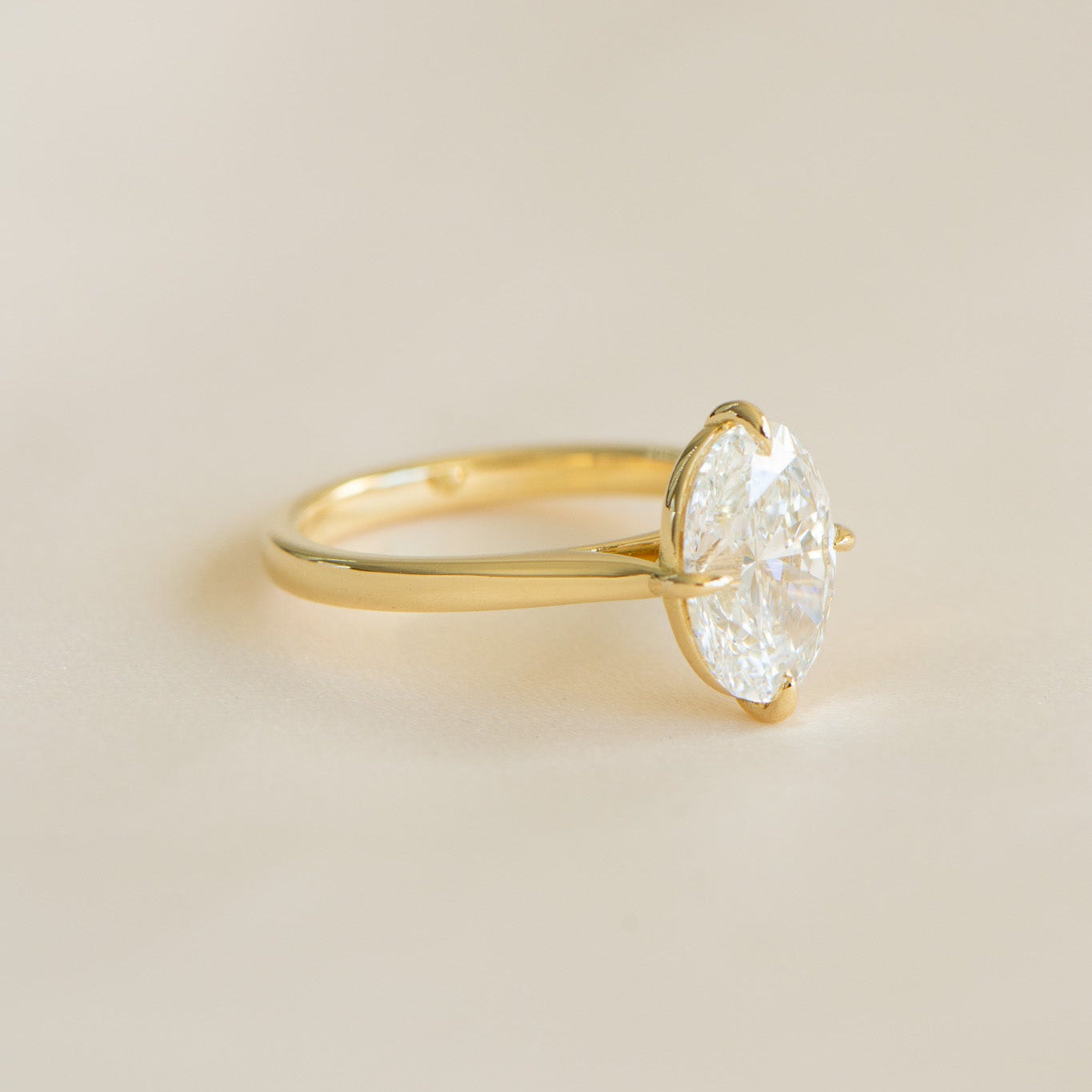Oval lab grown diamond engagement ring, Compass Helena 2.81ct, IGI certified, Matthews Jewellers Newcastle