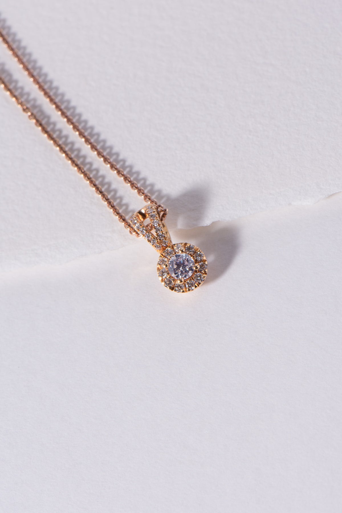Australian Argyle Diamond Pendant with Halo