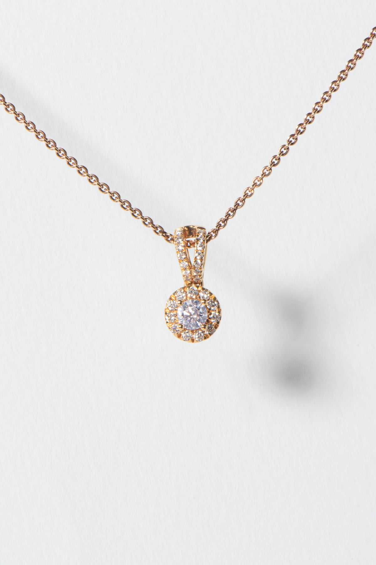 Australian Argyle Diamond Pendant with Halo