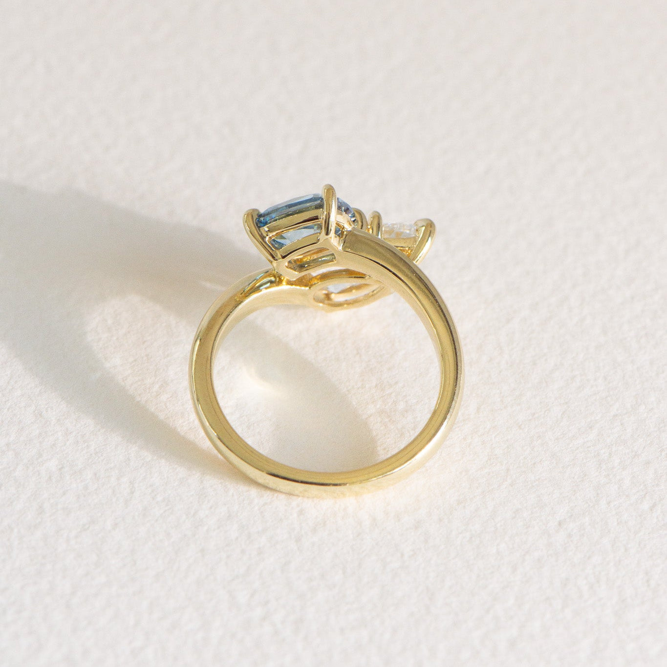 Camile lab grown diamond toi et moi ring, available online and in Matthews Jewellers Newcastle boutiques