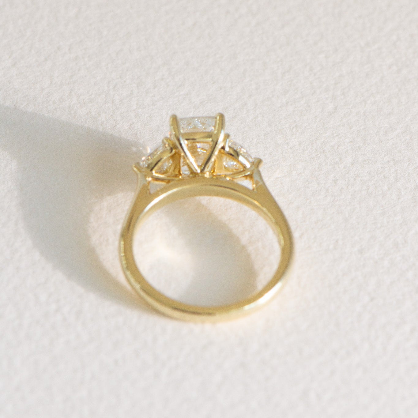 Elodie elongated cushion lab grown diamond ring, IGI certified, Matthews Jewellers