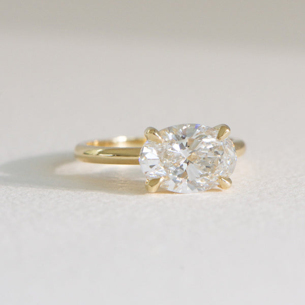 East West Helena | 2.5ct Oval Lab Diamond Engagement Ring