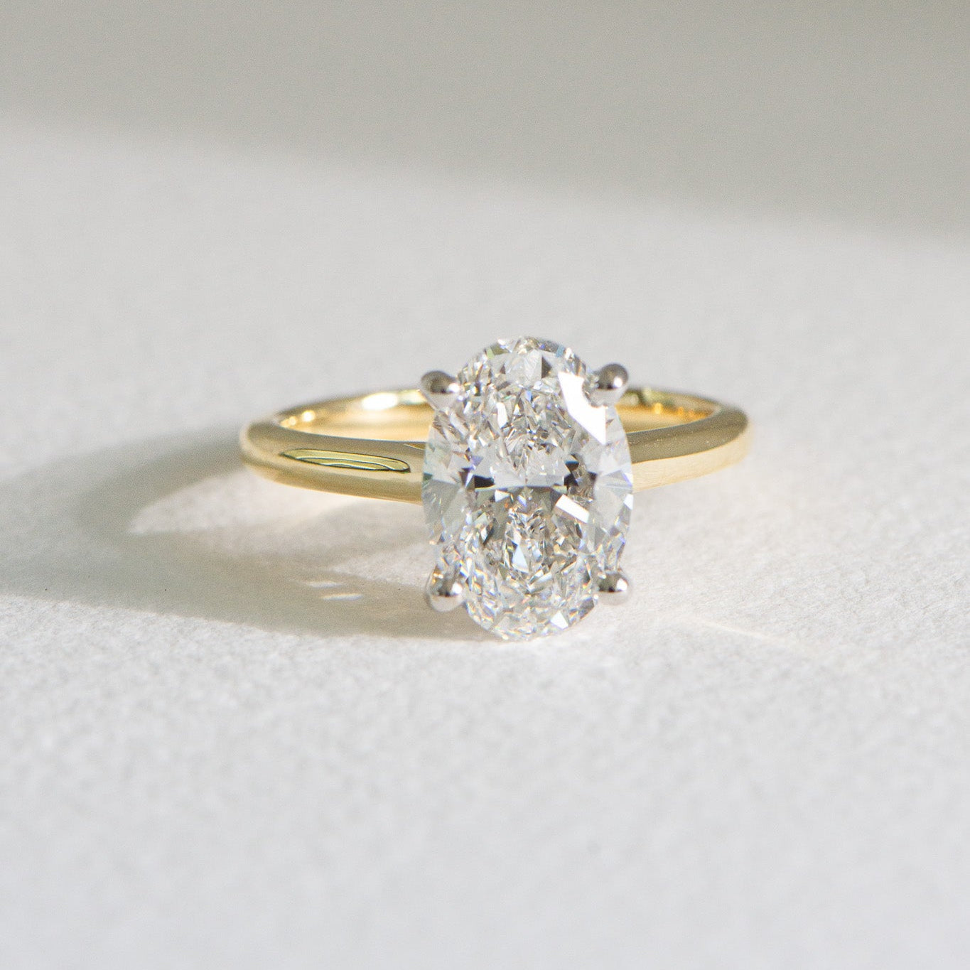 Helena | 3ct Oval Lab Diamond Engagement Ring – Front view, Matthews Jewellers Newcastle