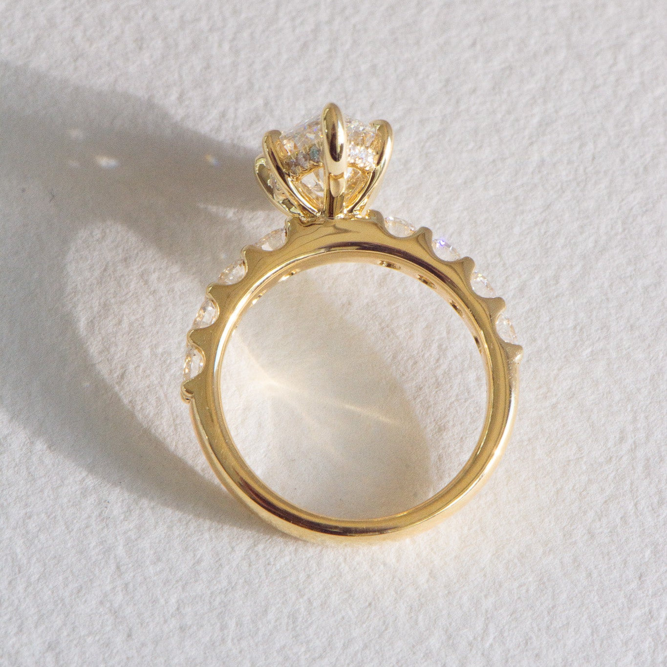 Freya | 3ct Marquise Lab Diamond Engagement Ring – On hand view, Matthews Jewellers Newcastle