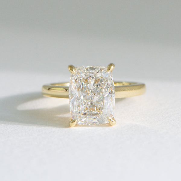 Elora | 5ct Elongated Cushion Lab Diamond Engagement Ring