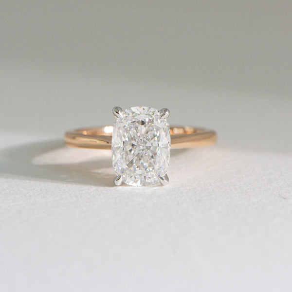 Elora | 3ct Elongated Cushion Engagement Ring