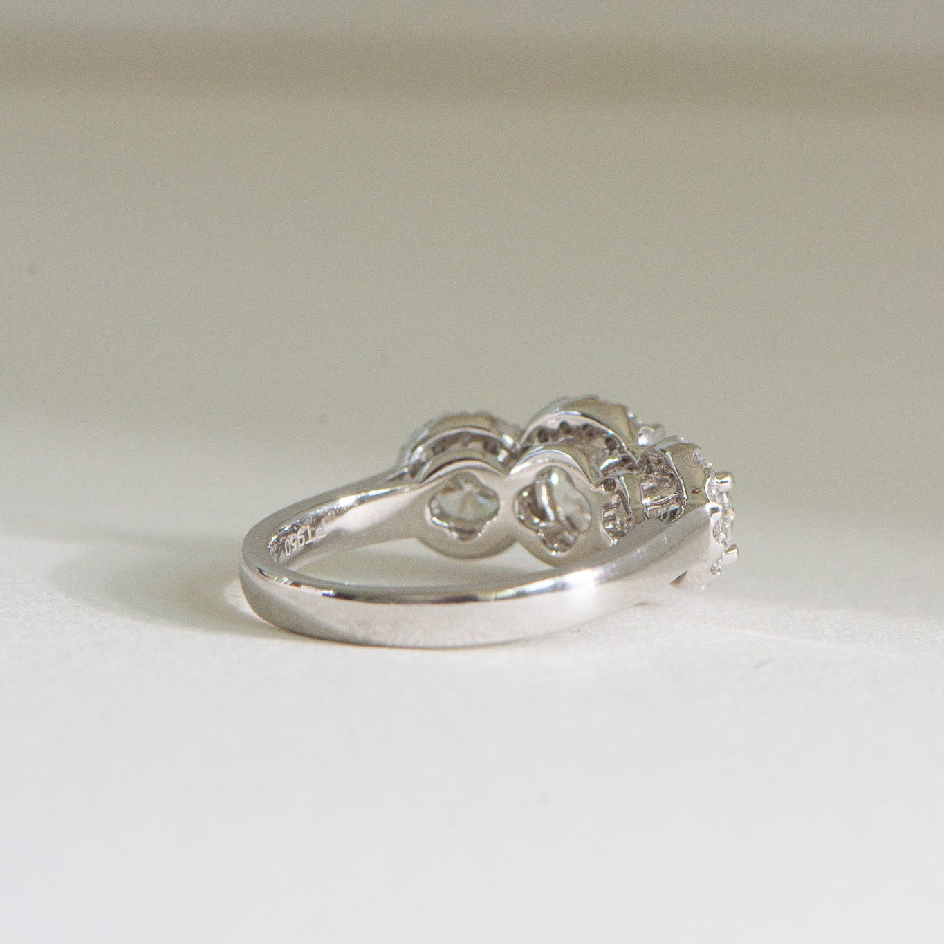 Concetta | 2.8ct Natural Round Diamond Engagement Ring – Side profile view, Matthews Jewellers Newcastle