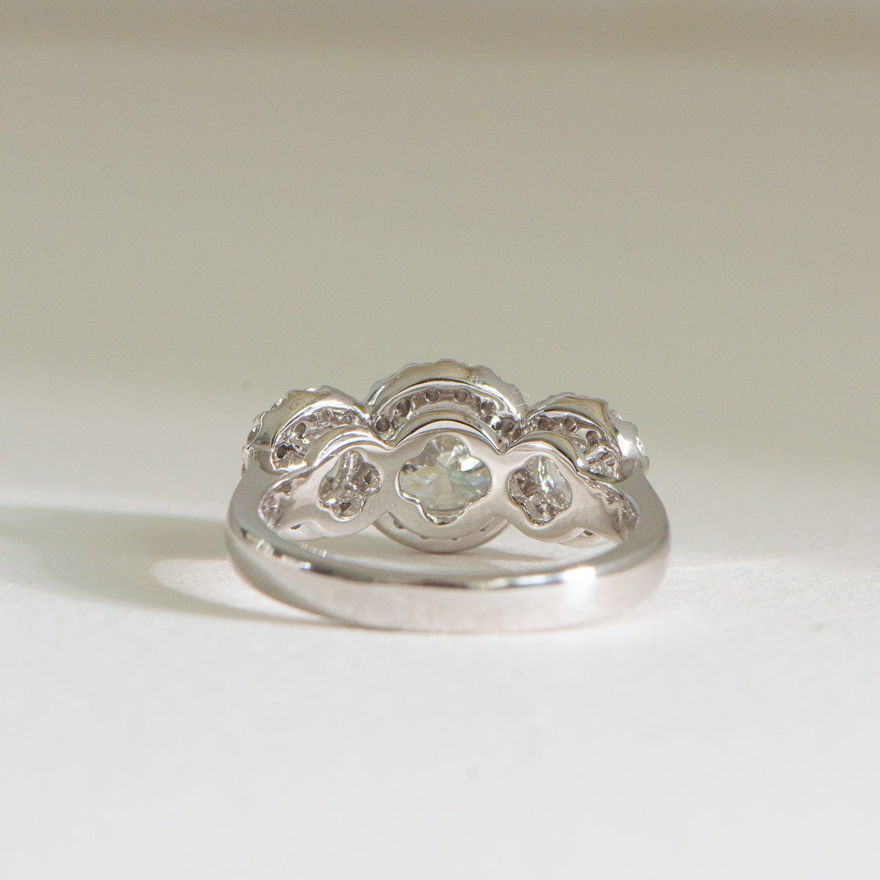 Concetta | 2.8ct Natural Round Diamond Engagement Ring – Close-up detail view, Matthews Jewellers Newcastle