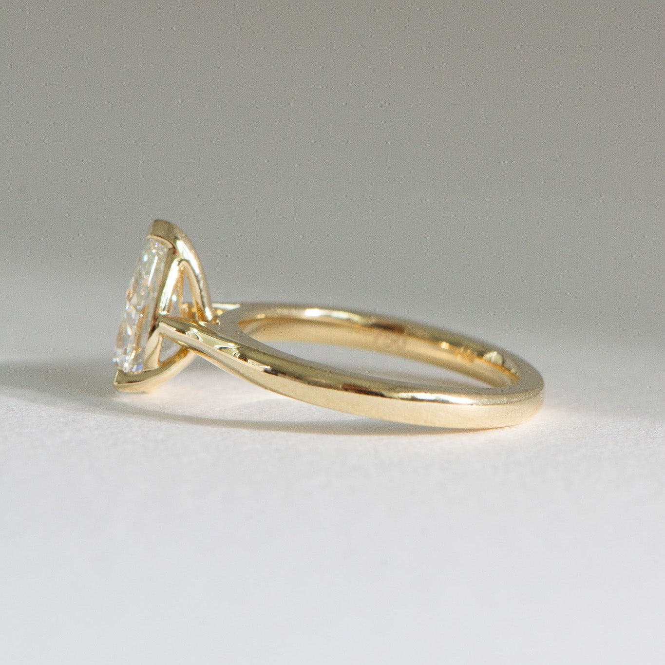 Pear natural diamond engagement ring, Heritage Nora 1.5ct, GIA certified, Matthews Jewellers