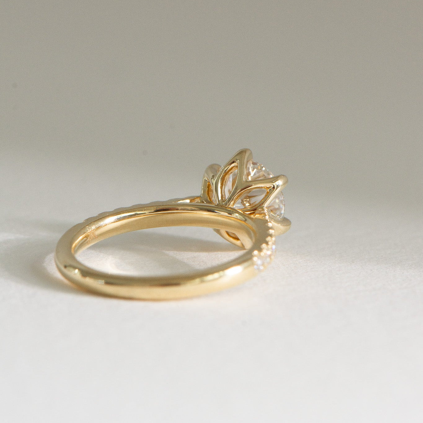 Dawn | 2ct Round Lab Diamond Engagement Ring – Side profile view, Matthews Jewellers Newcastle