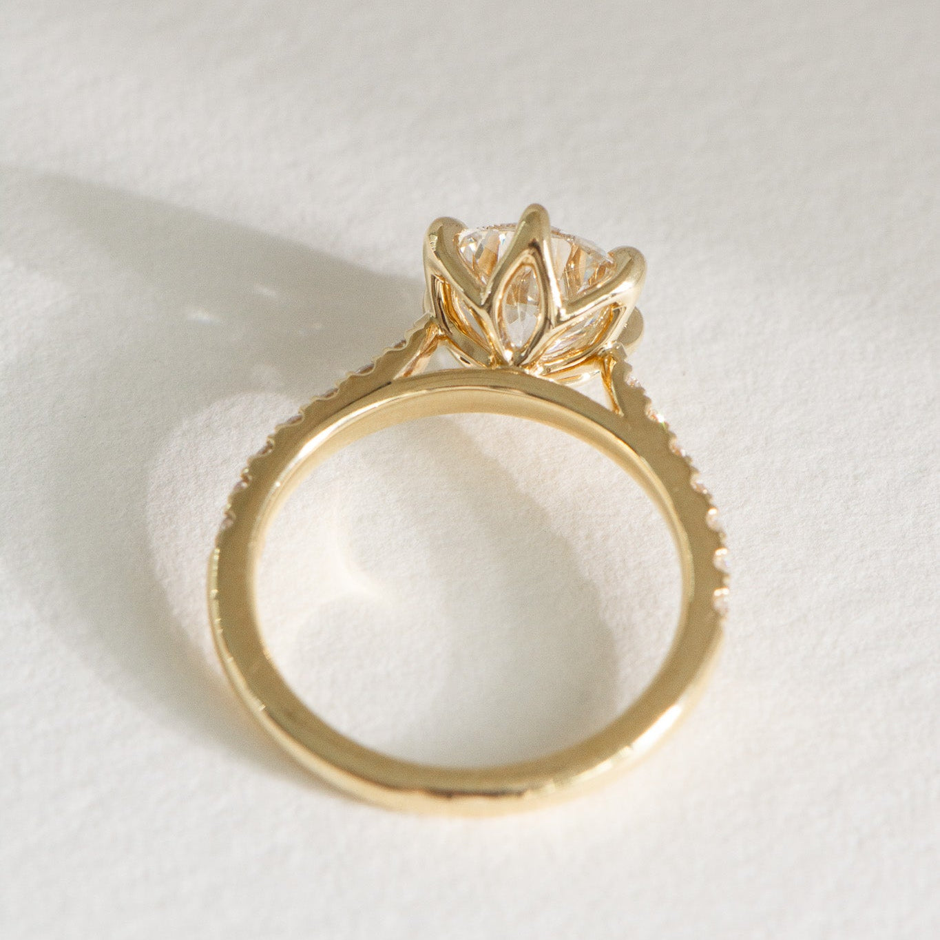 Dawn | 2ct Round Lab Diamond Engagement Ring – On hand view, Matthews Jewellers Newcastle