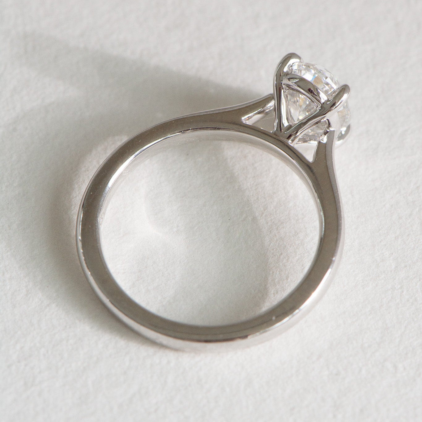 Helena | 2ct Oval Lab Diamond Engagement Ring – Close-up detail view, Matthews Jewellers Newcastle