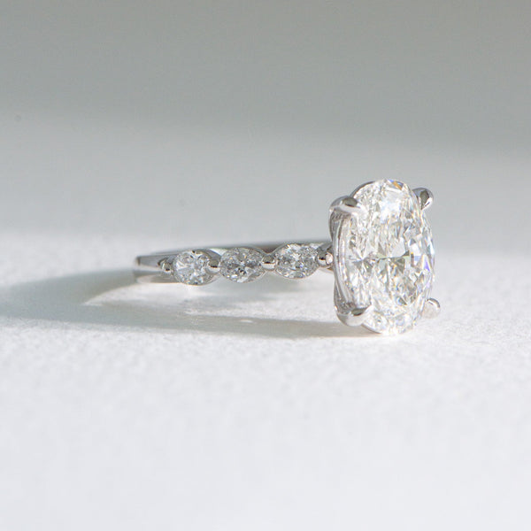 Audrey | 3ct Oval Lab Diamond Engagement Ring