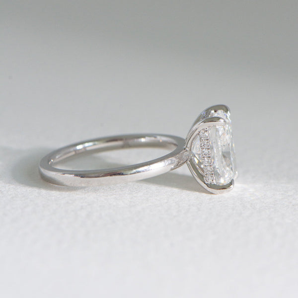 Elora | 3ct Elongated Cushion Lab Diamond Engagement Ring