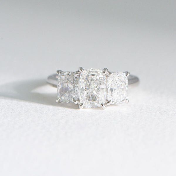 Gia | 3.5ct Elongated Cushion Lab Diamond Engagement Ring