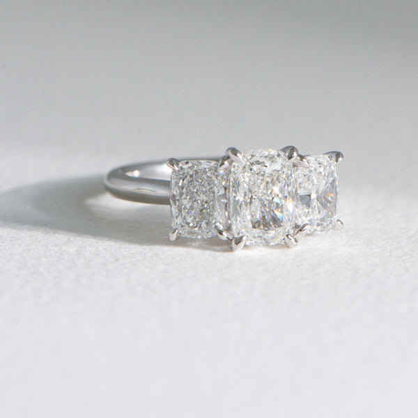 Gia | 3.5ct Elongated Cushion Lab Diamond Engagement Ring