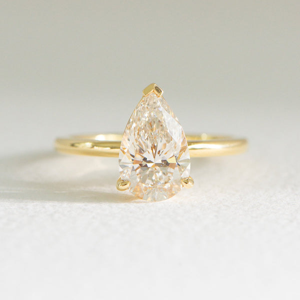 Nora | 2.1ct Pear Lab Diamond Engagement Ring