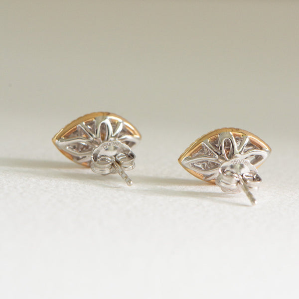 Pink Diamond Marquise Earrings