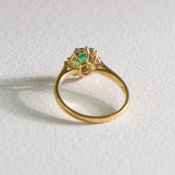 Emerald and Diamond Ring