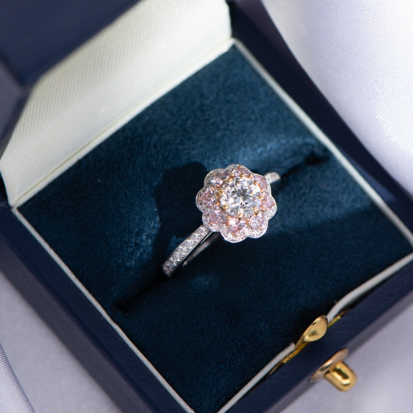 Pink Argyle Diamond Heart Ring – Matthews Jewellers